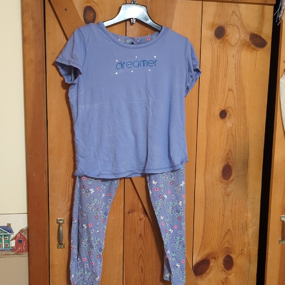 Dreamers Kids Pajama Set - Lavender and Floral